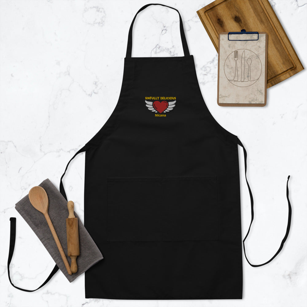 Sinfully Delicious Nicana Embroidered Apron