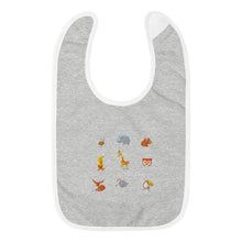 Cargar imagen en el visor de la galería, Nicana Animalistic Embroidered Baby Bib
