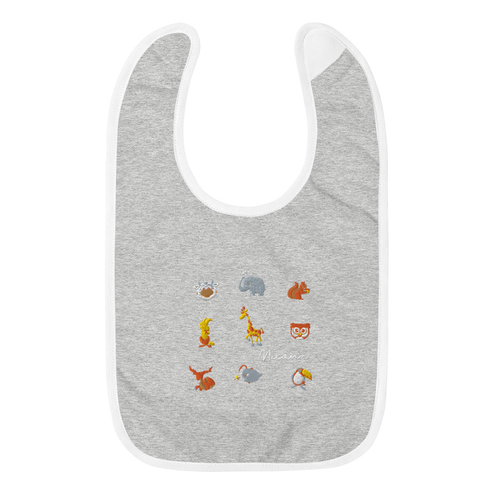 Nicana Animalistic Embroidered Baby Bib