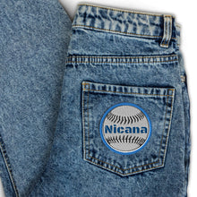 Load image into Gallery viewer, Nicana Baseball Embroidered patches
