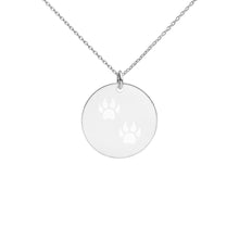 将图片加载到图库查看器，Paw Prints Engraved Disc Nicana Necklace
