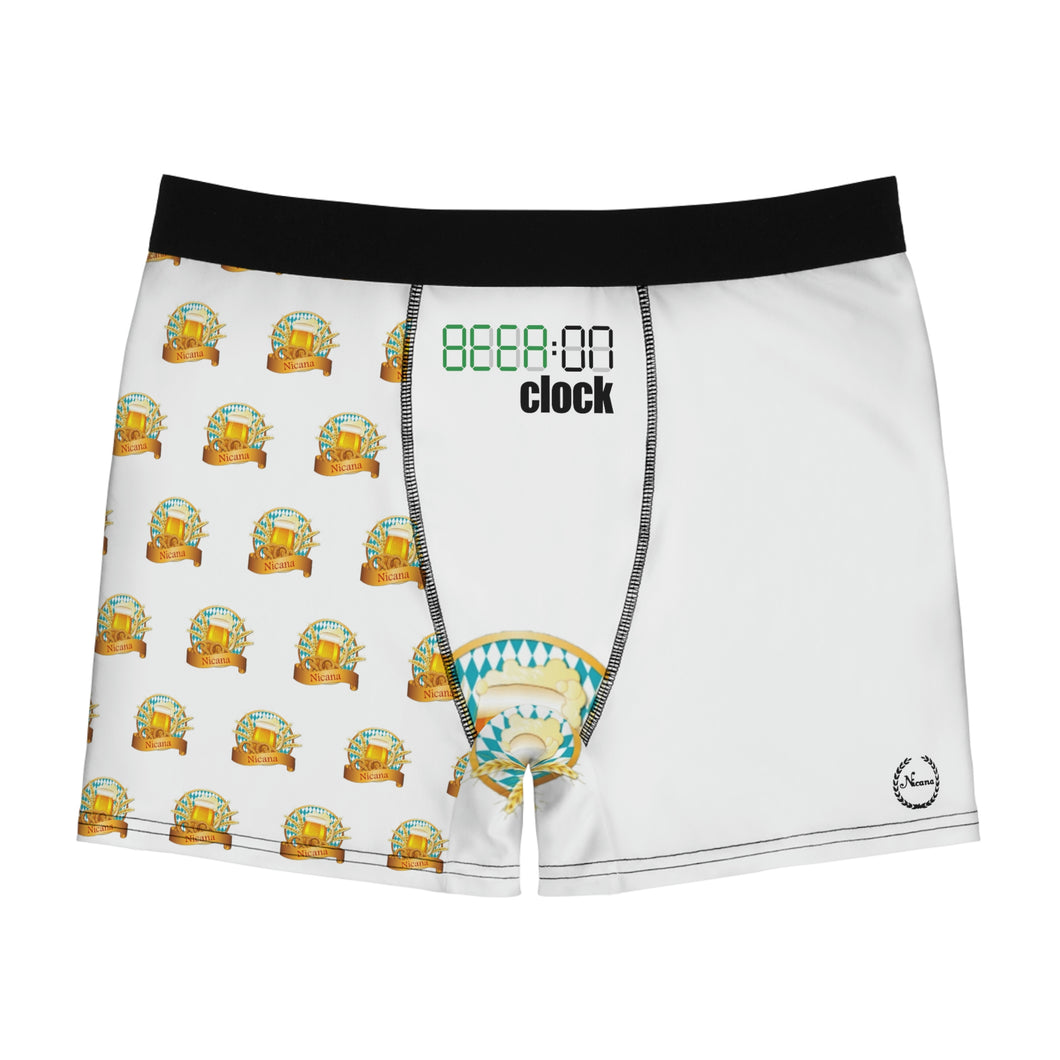 Nicana Beer On Clock Men's Boxer Briefs