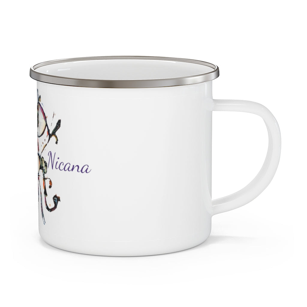 Nicana Garden Enamel Camping Mug