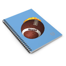 Load image into Gallery viewer, Nicana Football Kick-off Spiral Notebook - Ruled Line
