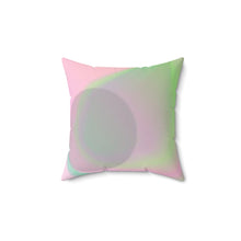 将图片加载到图库查看器，Nicana Rosa y Verde Spun Polyester Square Pillow
