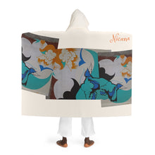 Cargar imagen en el visor de la galería, Nicana Graffiti Hooded Sherpa Fleece Blanket
