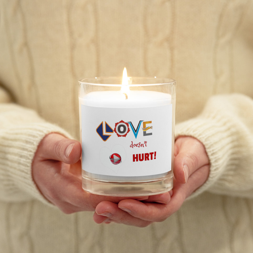 Love Doesn't Hurt Nicana Glass jar candle