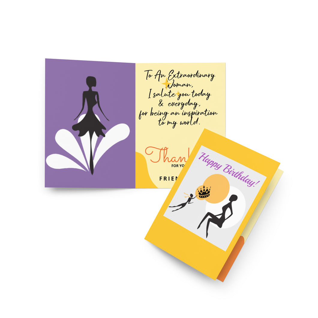 Nicana Happy Birthday Queen Greeting card