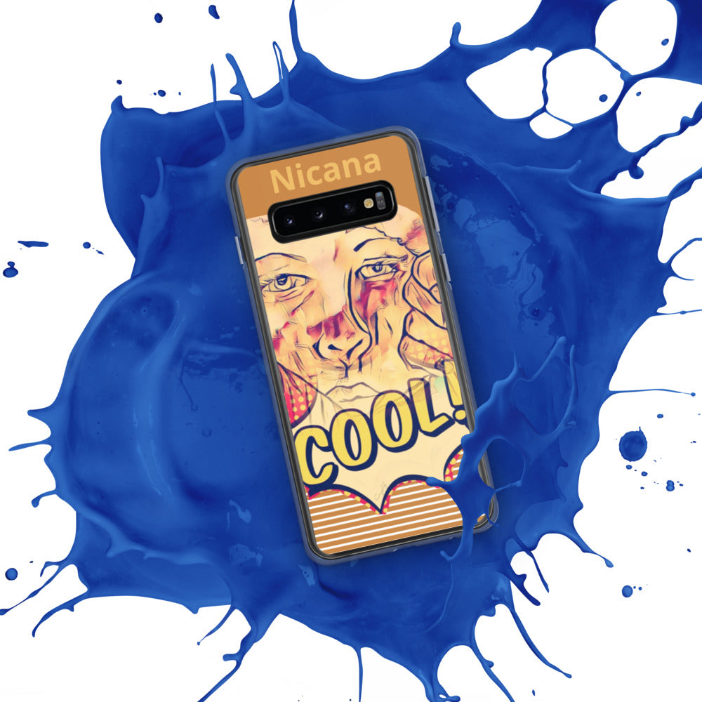 Nicana Peek-a-Boo Orange Samsung Case