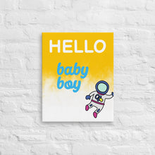 Load image into Gallery viewer, Nicana Hello Baby Boy Thin canvas
