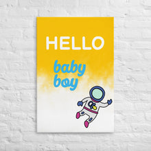 Load image into Gallery viewer, Nicana Hello Baby Boy Thin canvas
