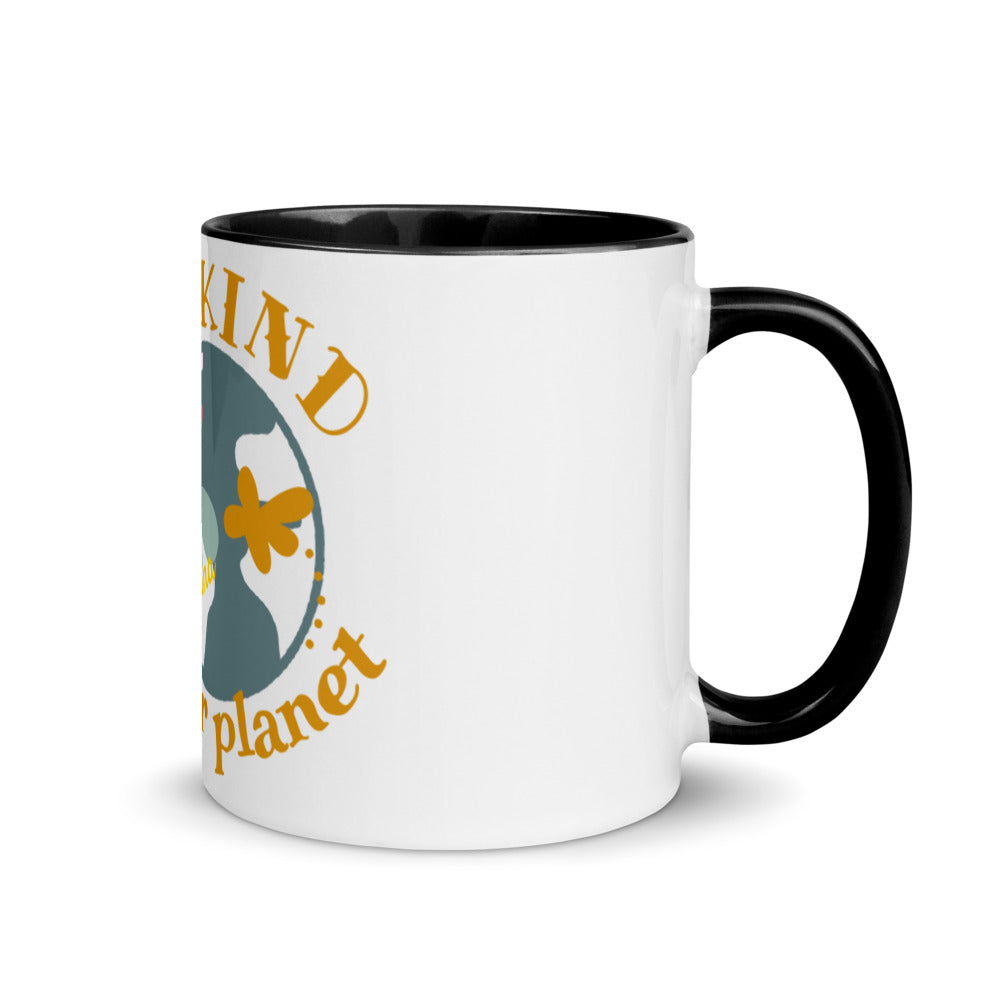 Be Kind to Our Planet Mug with Color Inside