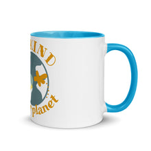 Load image into Gallery viewer, Be Kind to Our Planet Mug with Color Inside
