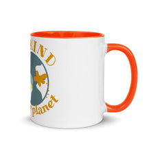 Load image into Gallery viewer, Be Kind to Our Planet Mug with Color Inside
