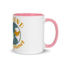 Load image into Gallery viewer, Be Kind to Our Planet Mug with Color Inside
