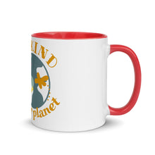 Load image into Gallery viewer, Be Kind to Our Planet Mug with Color Inside
