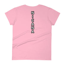 Cargar imagen en el visor de la galería, Nicana Letterman Women&#39;s short sleeve t-shirt
