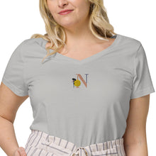 将图片加载到图库查看器，Nicana Signature Women’s fitted v-neck t-shirt
