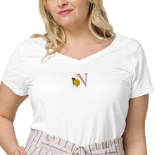 将图片加载到图库查看器，Nicana Signature Women’s fitted v-neck t-shirt
