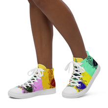 Cargar imagen en el visor de la galería, Nicana  Color Cube Women’s high top canvas shoes
