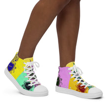 将图片加载到图库查看器，Nicana  Color Cube Women’s high top canvas shoes
