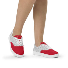 将图片加载到图库查看器，Nicana Rojo and dots lace-up canvas shoes
